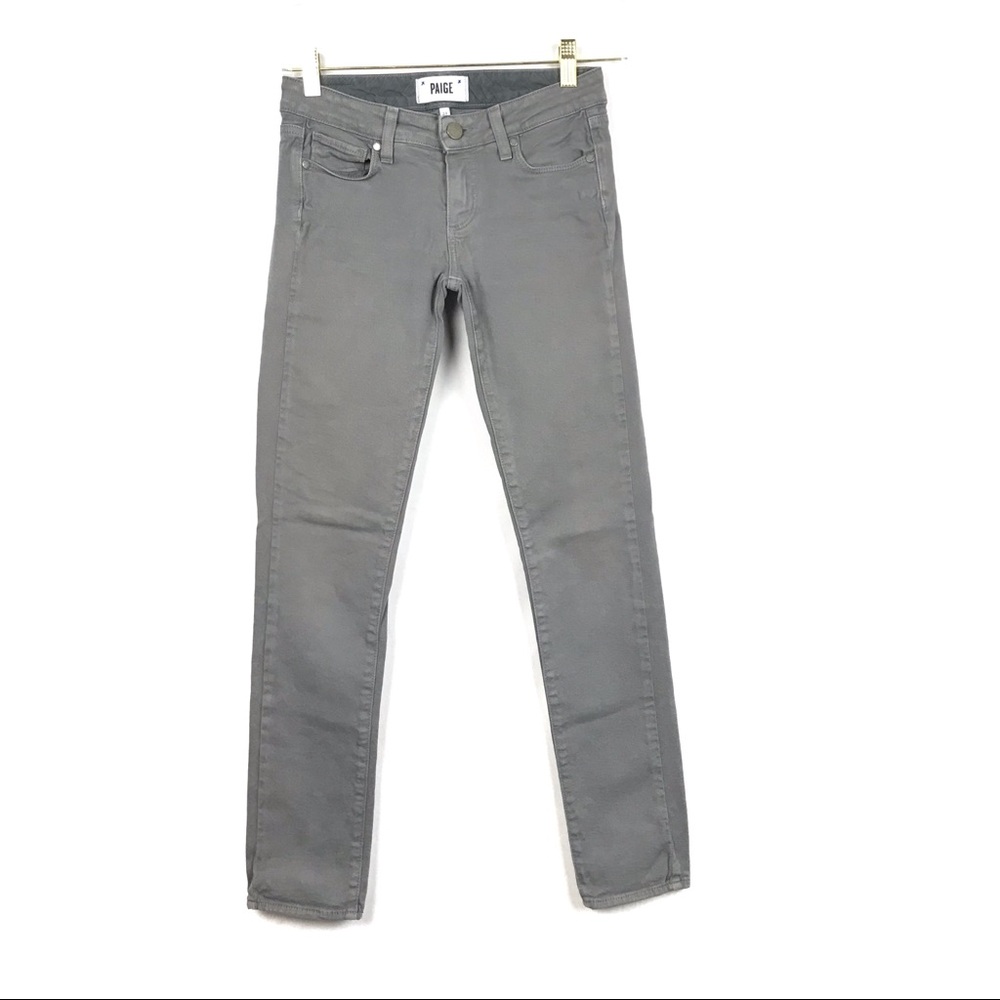 Paige Skyline Skinny Gray Stretch Jeans size 24 - Picture 2 of 7